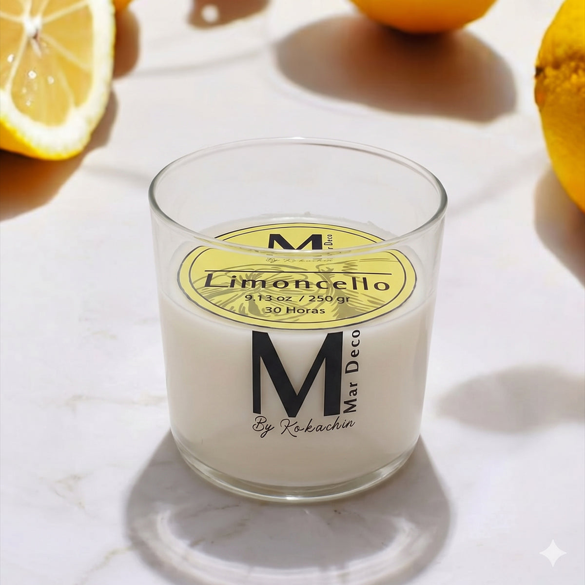 Vaso Maha Limoncello · Vela aromática artesanal