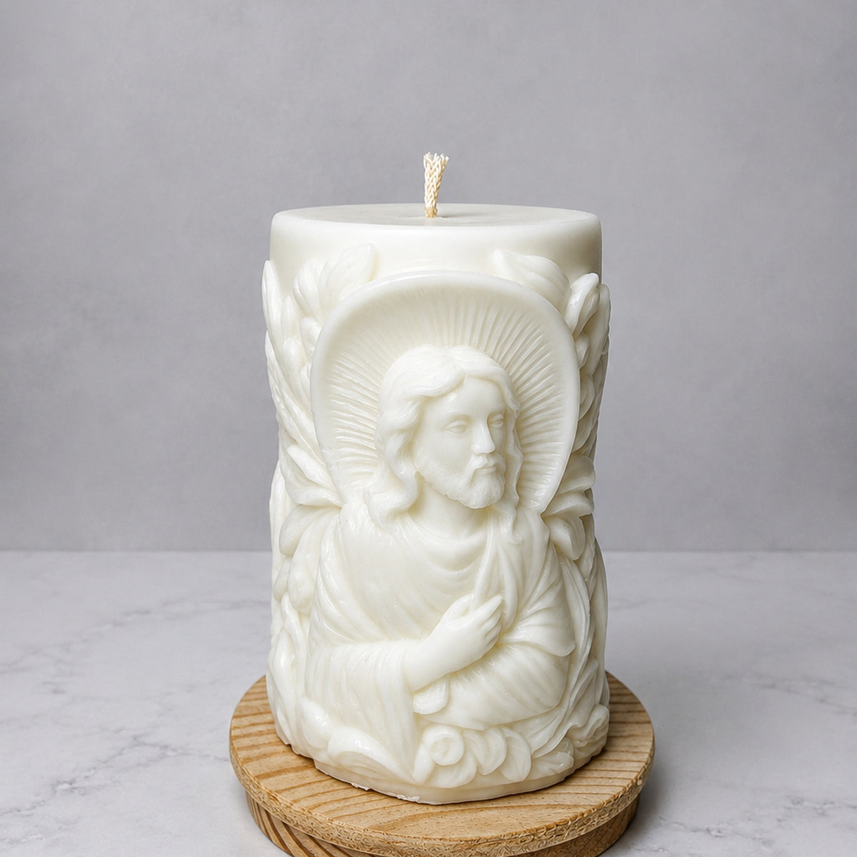 Cilindro Jesús del Huerto · Vela aromática artesanal