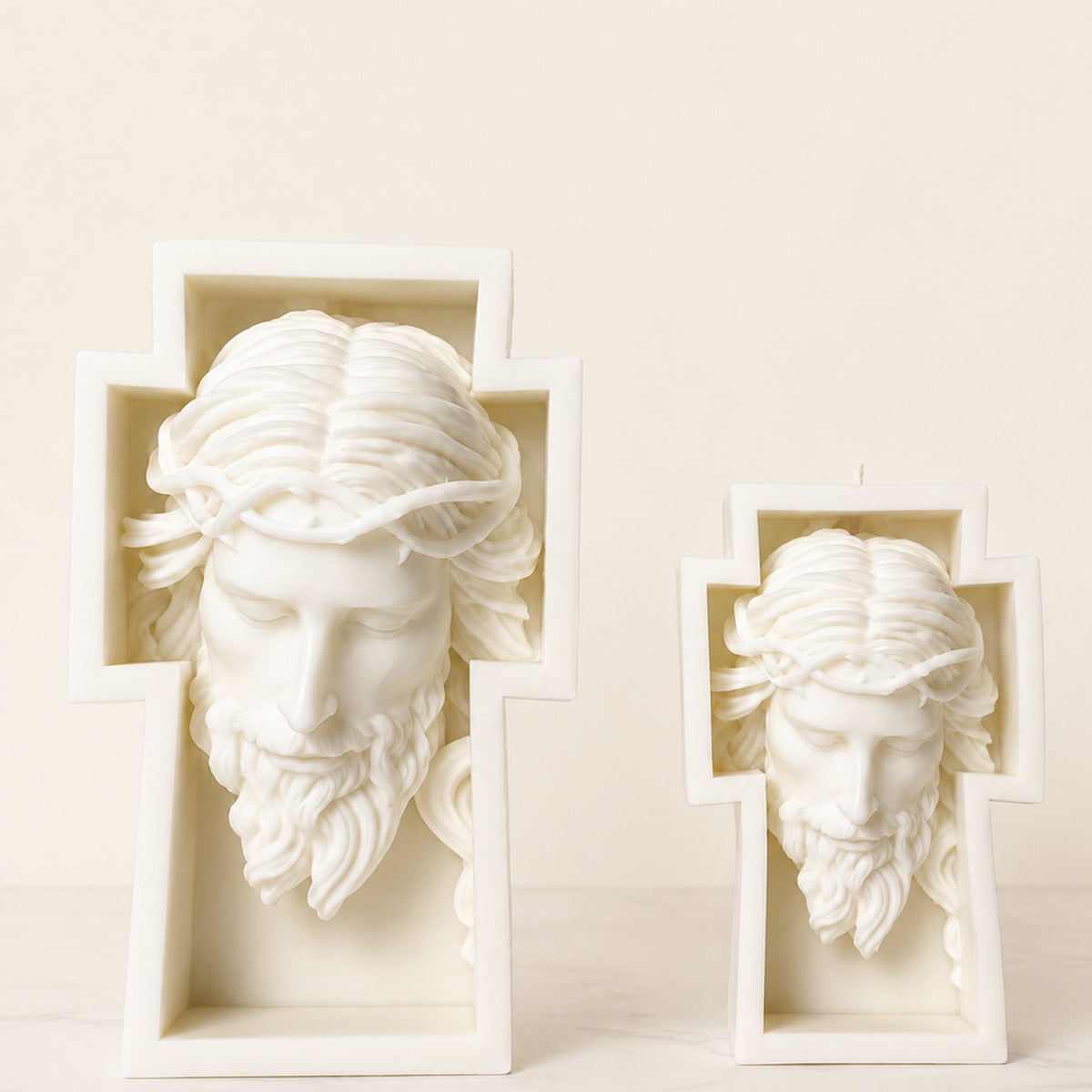 Rostro de Jesucristo · Vela aromática artesanal