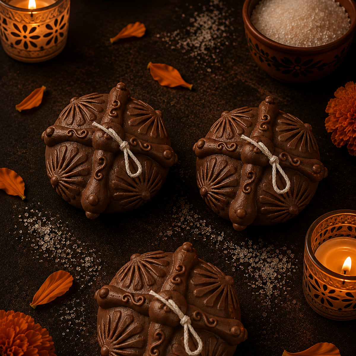 Pan de Muerto · Vela aromática artesanal
