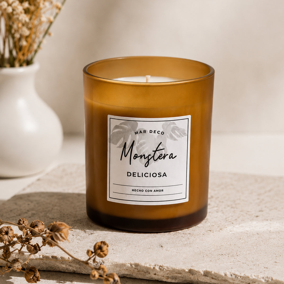 Monstera Deliciosa · Vela aromática artesanal