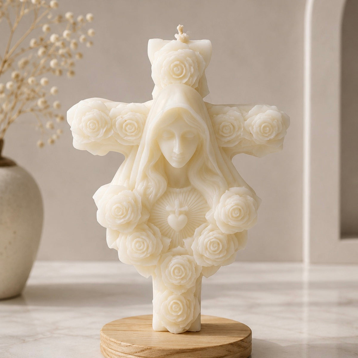 Virgen Inmaculada · Vela aromática artesanal